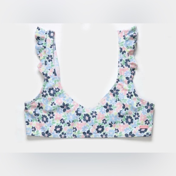 Roxy girls ditsy floral swim bikini‎ top only NWT size 14 - Picture 1 of 4